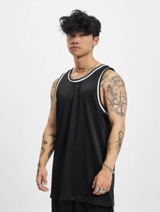 lässiges DEF Herren T-Shirt Rippstrick Schwarz/Weiß