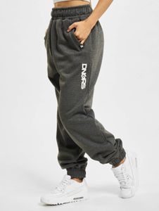 bequeme Dangerous DNGRS Damen Hose mit Baumwolle Grau