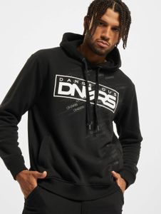 Modern Dangerous DNGRS Men's Hoodie with Large Hood, Drawstring, Cotton, Black