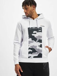 weicher Dangerous DNGRS Herren Hoodie Kordelzug Taschen mit Baumwolle Weiß