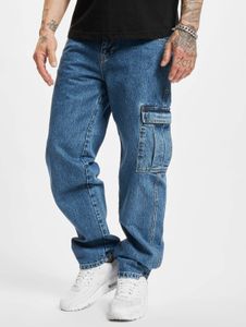 moderne Dangerous DNGRS Herren Jeans Reißverschluss Taschen mit Baumwolle Blau