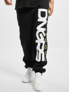 Pantalones vaqueros de hombre Dangerous DNGRS con estilo, con bolsillos con cordón ajustable, de algodón, color negro.