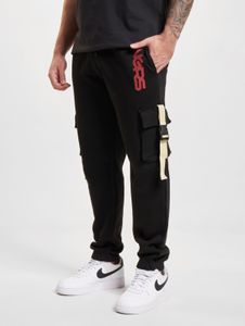 vielseitige Dangerous DNGRS Herren Hose Taschen Rippbündchen Schwarz