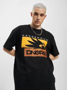 Camiseta de hombre Modern Dangerous DNGRS de algodón, color negro.