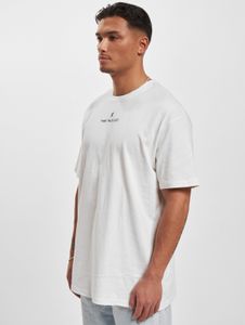 Camiseta de algodón extragrande para hombre Sporty Dangerous DNGRS, color blanco.