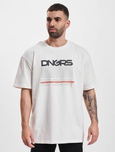 Camiseta deportiva para hombre DNGRS de Sporty Dangerous, 240 g/m², algodón, blanca.