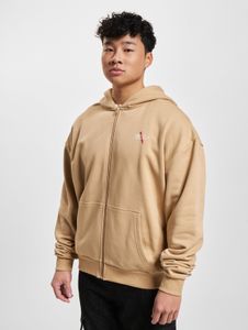 lässiger Dangerous DNGRS Herren Hoodie Reißverschluss Kapuze mit Baumwolle Beige