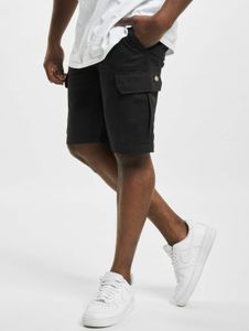 Short Dickies pour homme, décontracté, en coton noir, avec poches zippées.