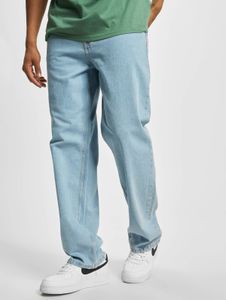 stylische Dickies Herren Jeans Straight Fit Reißverschluss Taschen mit Baumwolle Blau