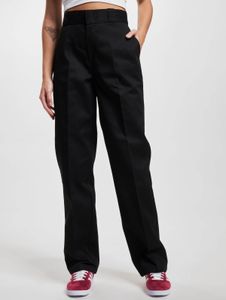 Casual Dickies women's jeans with zipper pockets, black