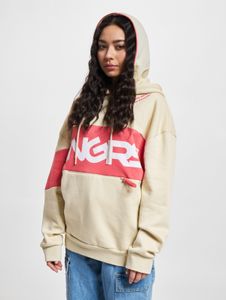 bequemer Dangerous DNGRS Damen Hoodie Oversize mit Baumwolle Beige