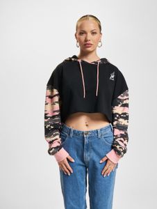 lässiger Dangerous DNGRS Damen Hoodie Kapuze 280 g/m² mit Baumwolle Schwarz