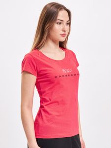 T-shirt femme Casual Dangerous DNGRS en coton rose