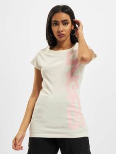 lässiges Dangerous DNGRS Damen T-Shirt mit Baumwolle Ecru-Weiß