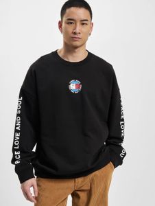 Sweat-shirt Tommy Jeans pour homme, noir, avec poignets côtelés et coton.