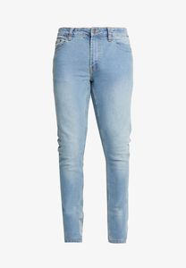 bequeme Denim Project Herren Jeans Straight Fit Stretch Reißverschluss mit Baumwolle Hell-Blau