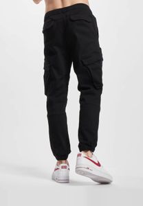 Pantalones vaqueros Modern Denim Project para hombre con cordón y cremallera, de algodón negro.