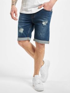 bequeme Denim Project Herren Shorts Stretch mit Baumwolle Blau