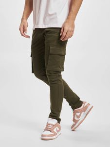 moderne Denim Project Herren Jeans Stretch Reißverschluss Taschen mit Baumwolle Grün