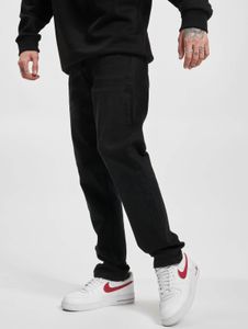 moderne Denim Project Herren Jeans Straight Fit mit Baumwolle Schwarz
