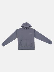 weicher Dropsize Herren Hoodie Rippbündchen Kapuze mit Baumwolle Dunkelgrau