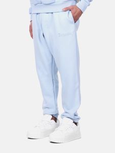 stylische Dropsize Herren Jeans Rippbündchen Oversize mit Baumwolle Hell-Blau