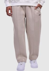 Casual drop-size men's jeans, straight fit, oversize, cotton, beige