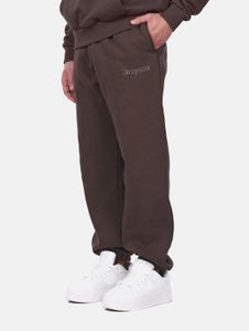 Pantalon homme moderne à taille basse, en coton marron