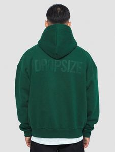 Sweat à capuche confortable pour homme, coupe ajustée, en coton vert