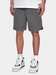 Pantalones cortos de verano para hombre, talla Dropsize, color gris.