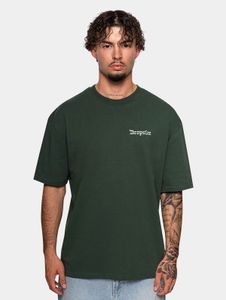 Comoda t-shirt da uomo a maniche corte in cotone, verde