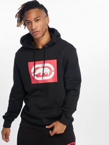 weicher Ecko Unltd. Herren Hoodie Kordelzug Rippstrick 360 g/m² mit Baumwolle Schwarz