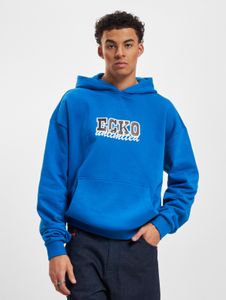 Sweat à capuche Ecko Unltd. confortable pour homme, en coton bleu, avec poignets et capuche côtelés.