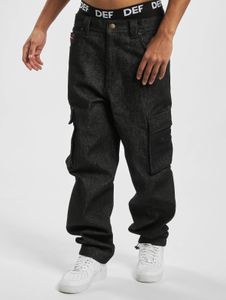 Jeans casual da uomo Ecko Unltd. con tasche, denim 340 g/m² con cotone, nero
