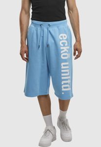 Comfortable Ecko Unltd. men's shorts with drawstring, pockets, 360 g/m² cotton, blue