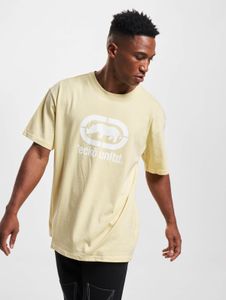 T-shirt oversize décontracté Ecko Unltd. pour homme, 180 g/m², coton, jaune pastel
