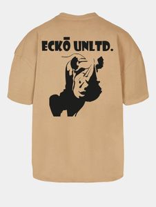 T-shirt oversize décontracté Ecko Unltd. pour homme, 300 g/m², coton, beige