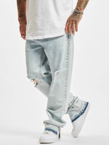 Jeans da uomo Modern 2Y Premium, vestibilità dritta, elasticizzati, con tasche, in cotone, blu