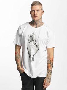 Comoda t-shirt da uomo Famous Stars and Straps, effetto specchio, 160 g/m², cotone, bianca
