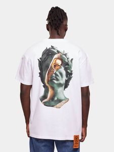 Comoda t-shirt oversize da uomo Forgotten Faces, 240 g/m², cotone, bianca