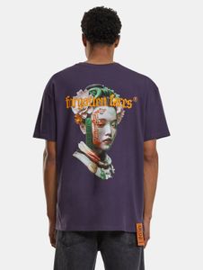 sportliches Forgotten Faces Herren T-Shirt Oversize mit Baumwolle Violett