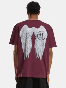 T-shirt oversize da uomo Sporty Forgotten Faces in cotone, rosso bordeaux