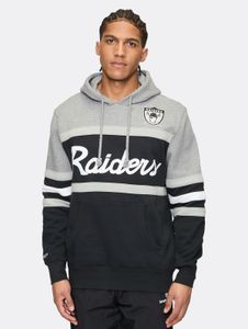 Sweat à capuche décontracté Mitchell & Ness pour homme, en coton gris