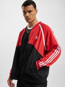 Simple adidas men's jacket, drawstring, ribbed knit, black