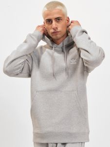 Sudadera informal con capucha para hombre de adidas, de algodón, color gris.
