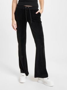 Versatile Juicy Couture women's trousers with drawstring, 280 g/m², black
