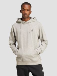 Comoda felpa con cappuccio da uomo Adidas in cotone, grigia