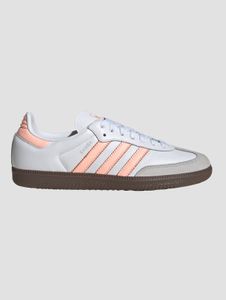 Zapatillas casuales Adidas para mujer, color blanco/naranja.