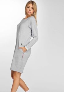Robe légère Just Rhyse pour femme, en coton gris, avec poches