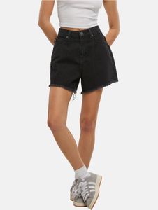 sommerliche Just Rhyse Damen Shorts Denim mit Baumwolle Schwarz
